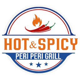 Hot And Spicy logo.